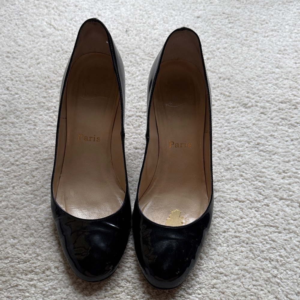 Christian Louboutin Glossy Black Heels